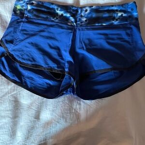 Lululemon Athletica Royal Blue Speed up Shorts